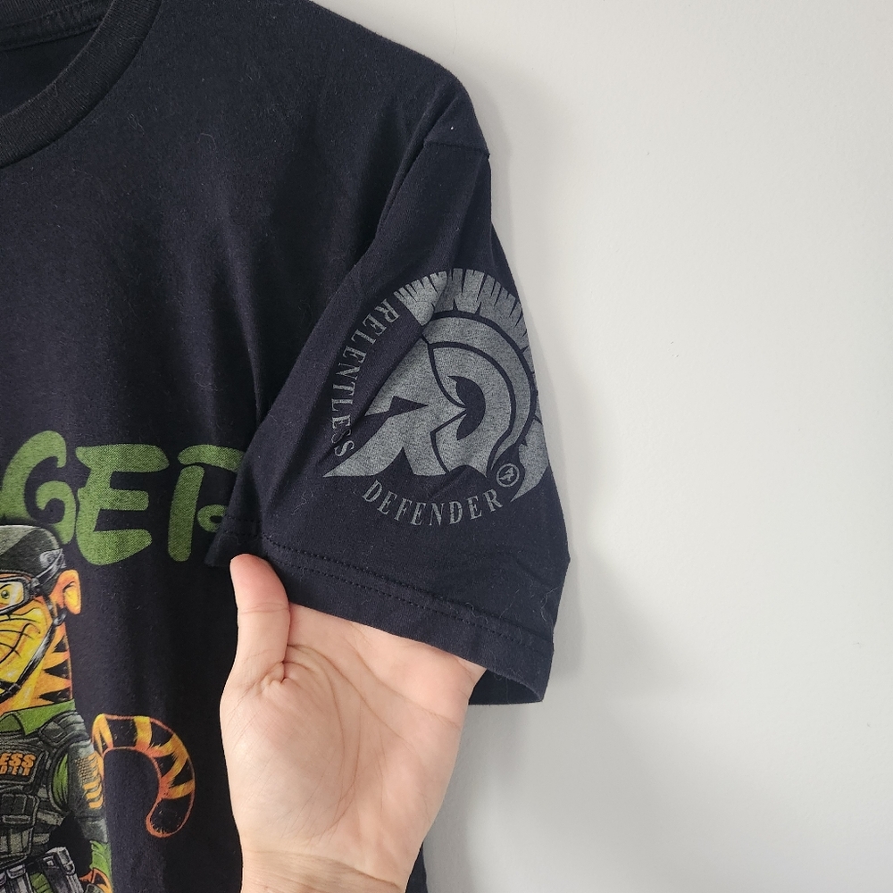 Black and Green Short Sleeve Tee Casual Style - Picture 4 of 8